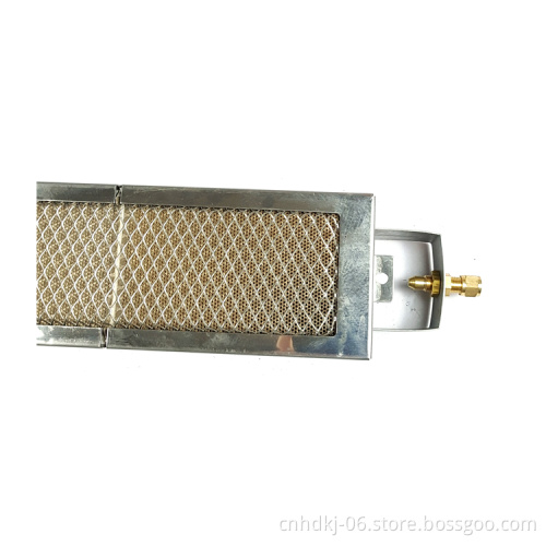 Flameless infrared ceramic gas burner for barbecue roaster grill